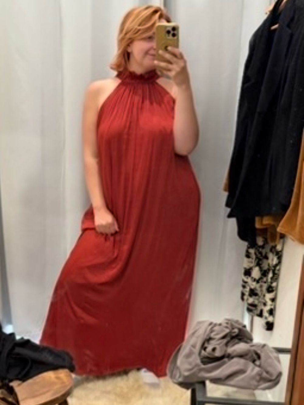 Red Sleeveless Maxi dress - Elegant Comfort